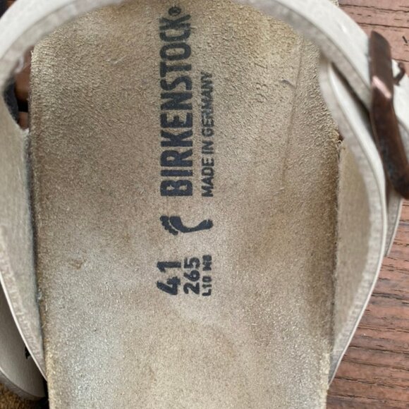 NWOT Birkenstock Gizeh sandal pearl white - Picture 4 of 5